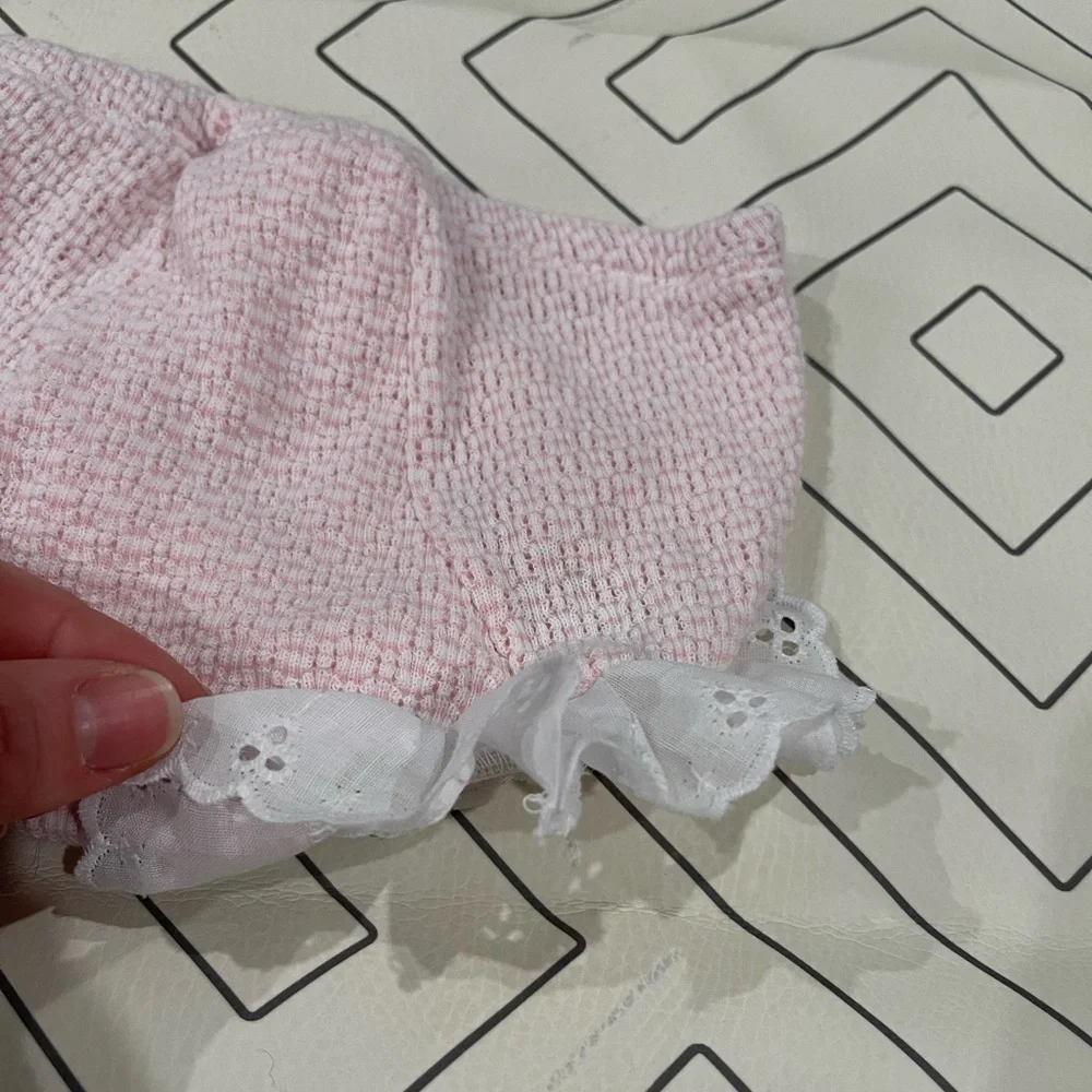 Paty Baby Bloomers with Eyelet Trim